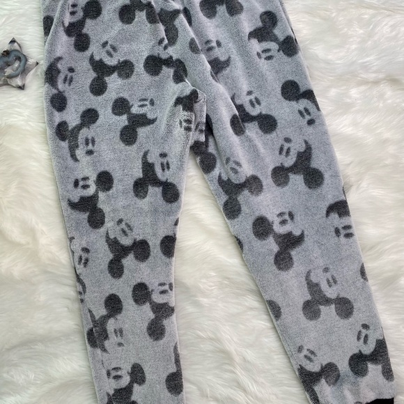Disney Mickey Mouse PJ Bottoms Grey Black L - Picture 5 of 7
